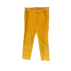 Old Navy Yellow Office Business Career Work Corporate‎ Pixie Ankle Pants Size 8